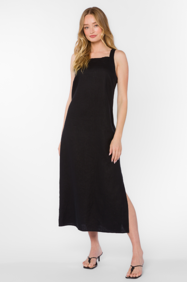 Ashanti Midi Dress, Black