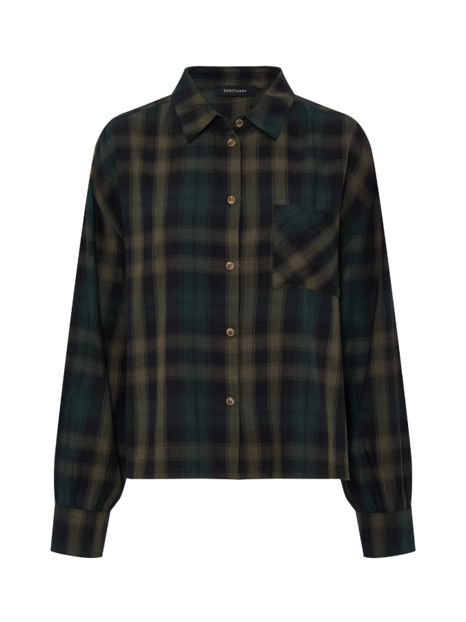 The Autumn Edit Flannel, Forest Plaid