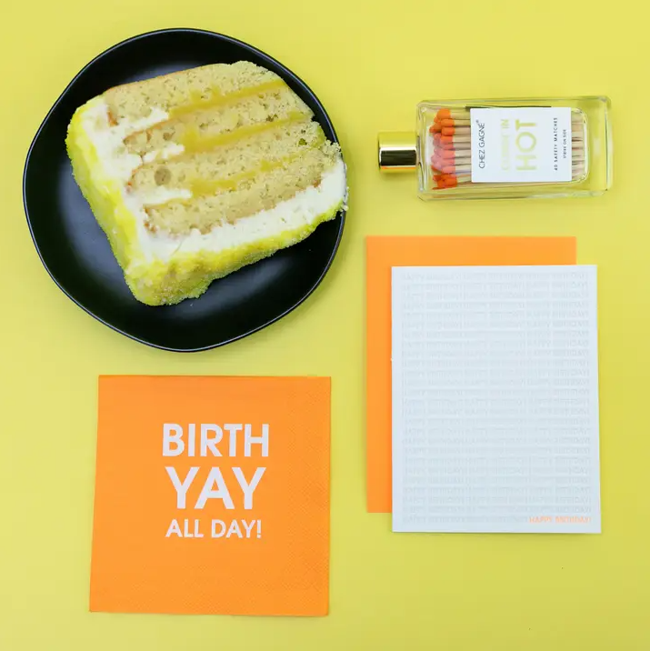 Birth Yay All Day - Cocktail Napkins - 13 Hub Lane   |  Cocktail Napkins