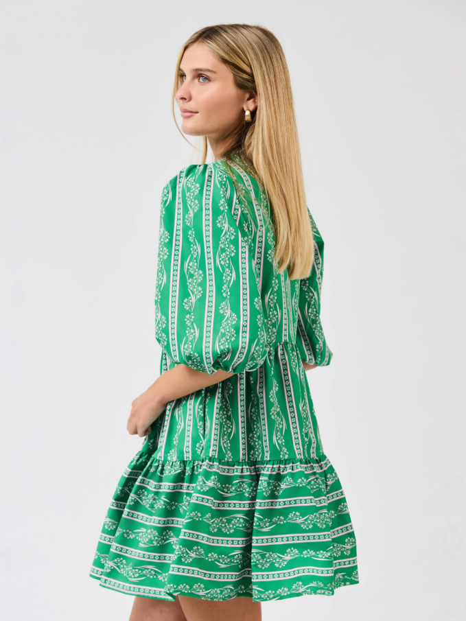 Riley Mini Dress, Garden Lace Green - 13 Hub Lane   |  Mini Dresses