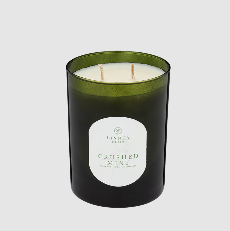 Linnea Crushed Mint Two-Wick Candle