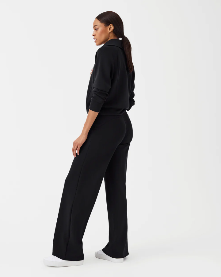 Spanx AirEssentials Half Zip, Very Black