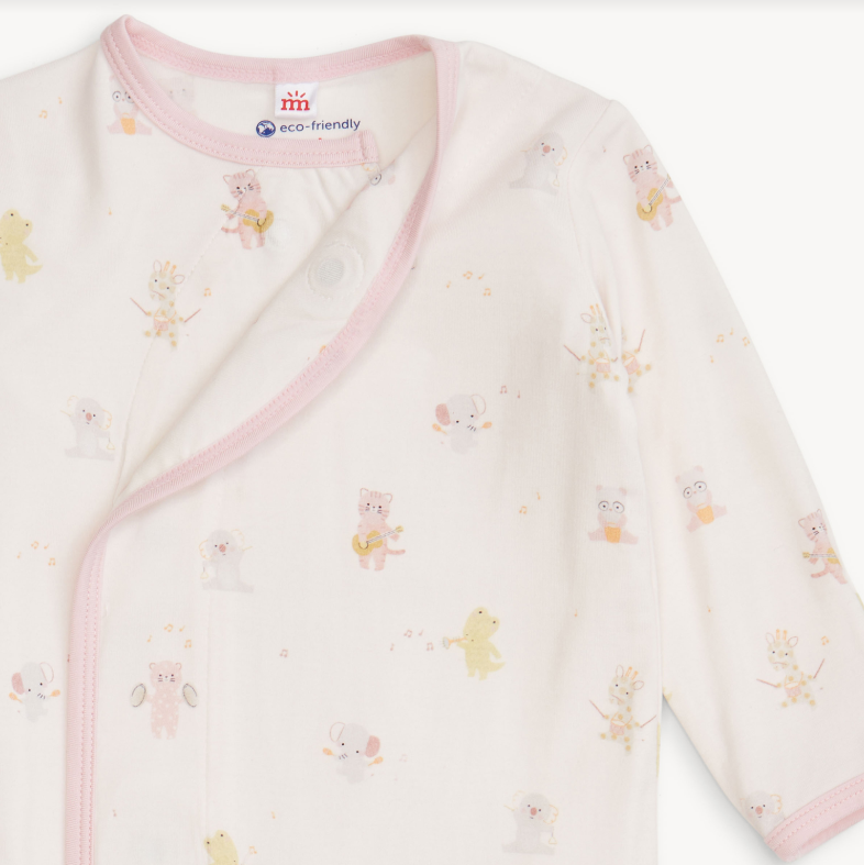 pink baby beats modal gown + hat - 13 Hub Lane   |  Sleeper Sets