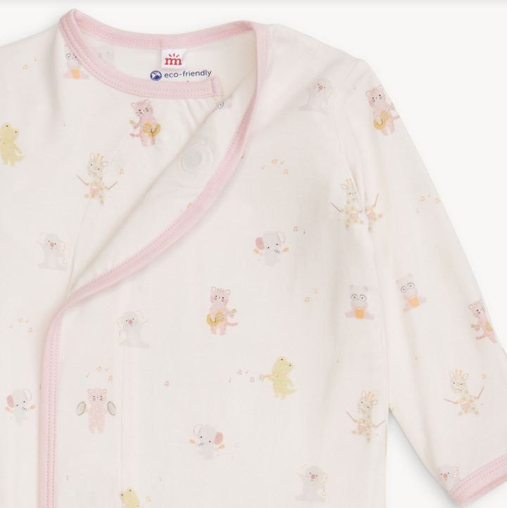 pink baby beats modal gown + hat - 13 Hub Lane   |  Sleeper Sets