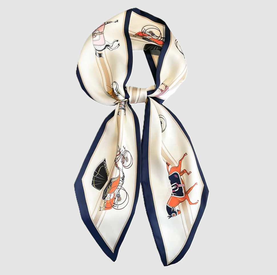 Spring & Summer Thin Bevel Scarf, Beige - 13 Hub Lane   |  