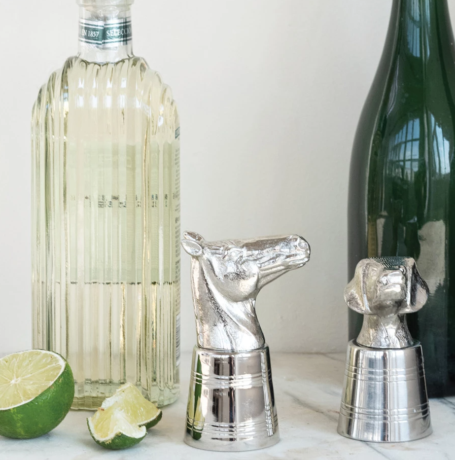 2 oz. Cast Aluminum & Stainless Steel Shot Glass in Kraft Box - 13 Hub Lane   |  Shot Glasses