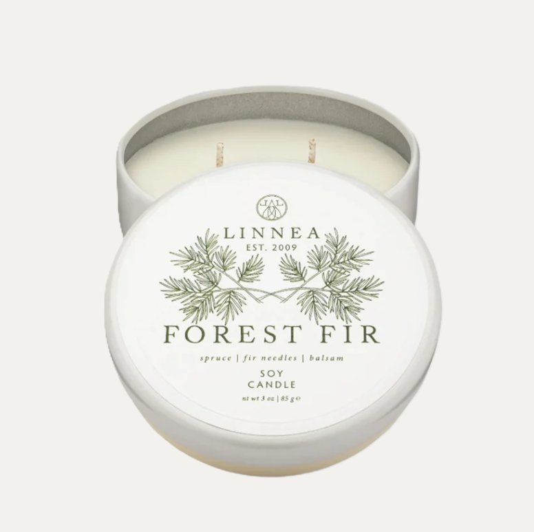 Linnea Forest Fir Tin Candle - Petite