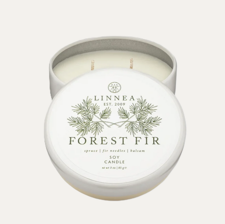 Linnea Forest Fir Tin Candle - Petite