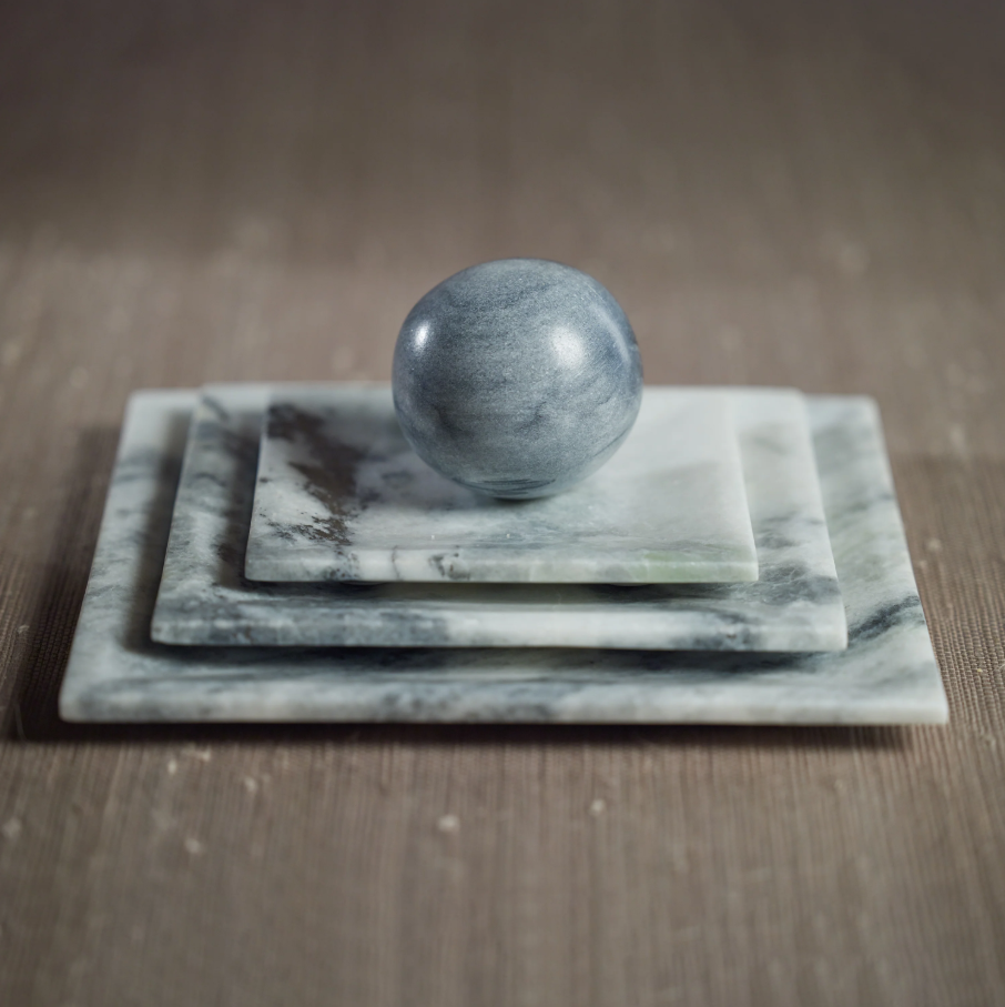 Palomar Marble Tray, Grey