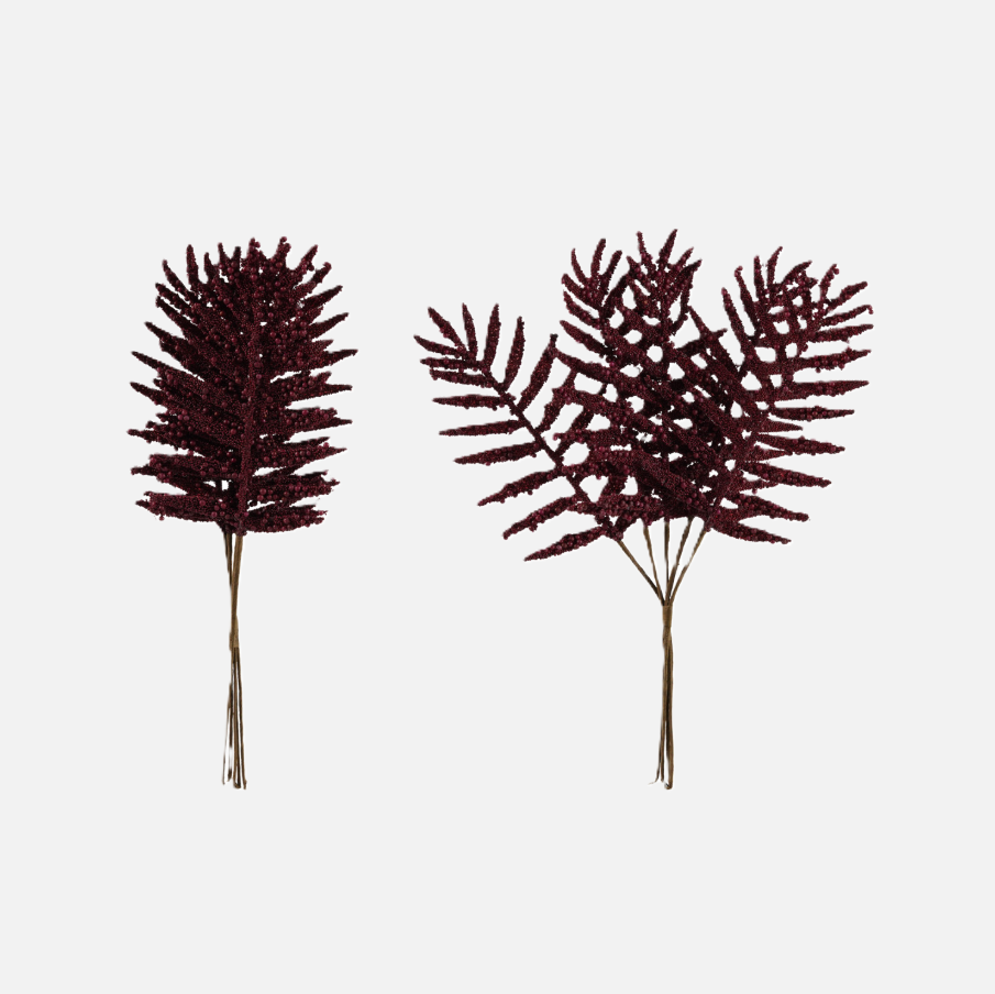 Faux Leaf Pick w/ Beads