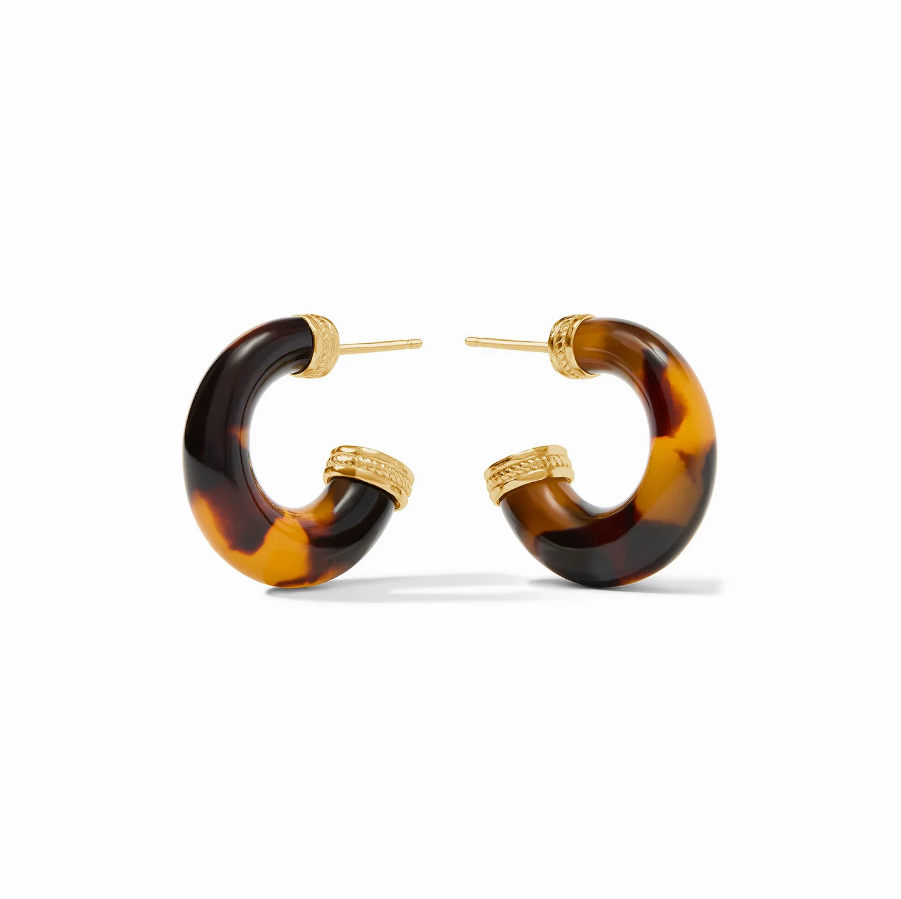 Julie Vos Madison Statement Hoop, Tortoise Shell