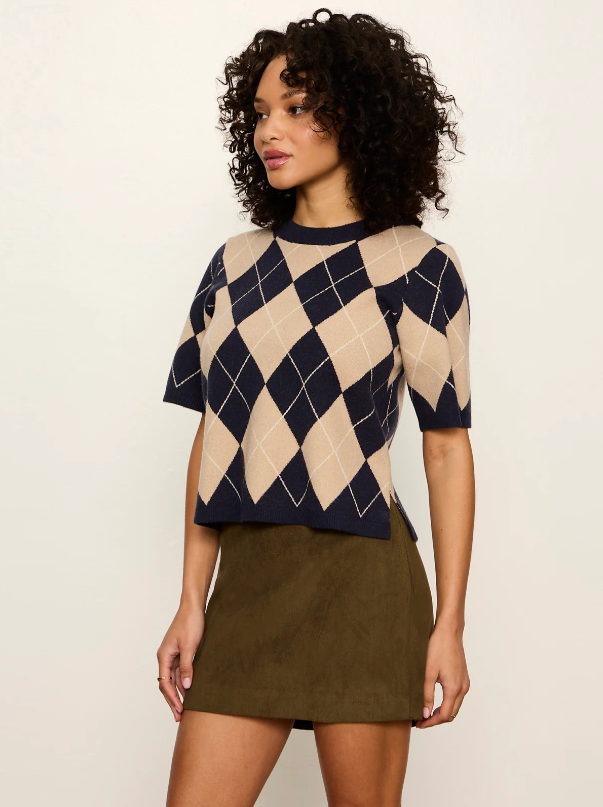 Perfect Sweater Tee, Loma Argyle