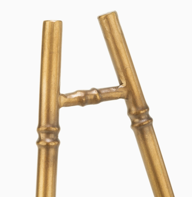 Tabletop Gold Metal Bamboo Easel - 13 Hub Lane   |  