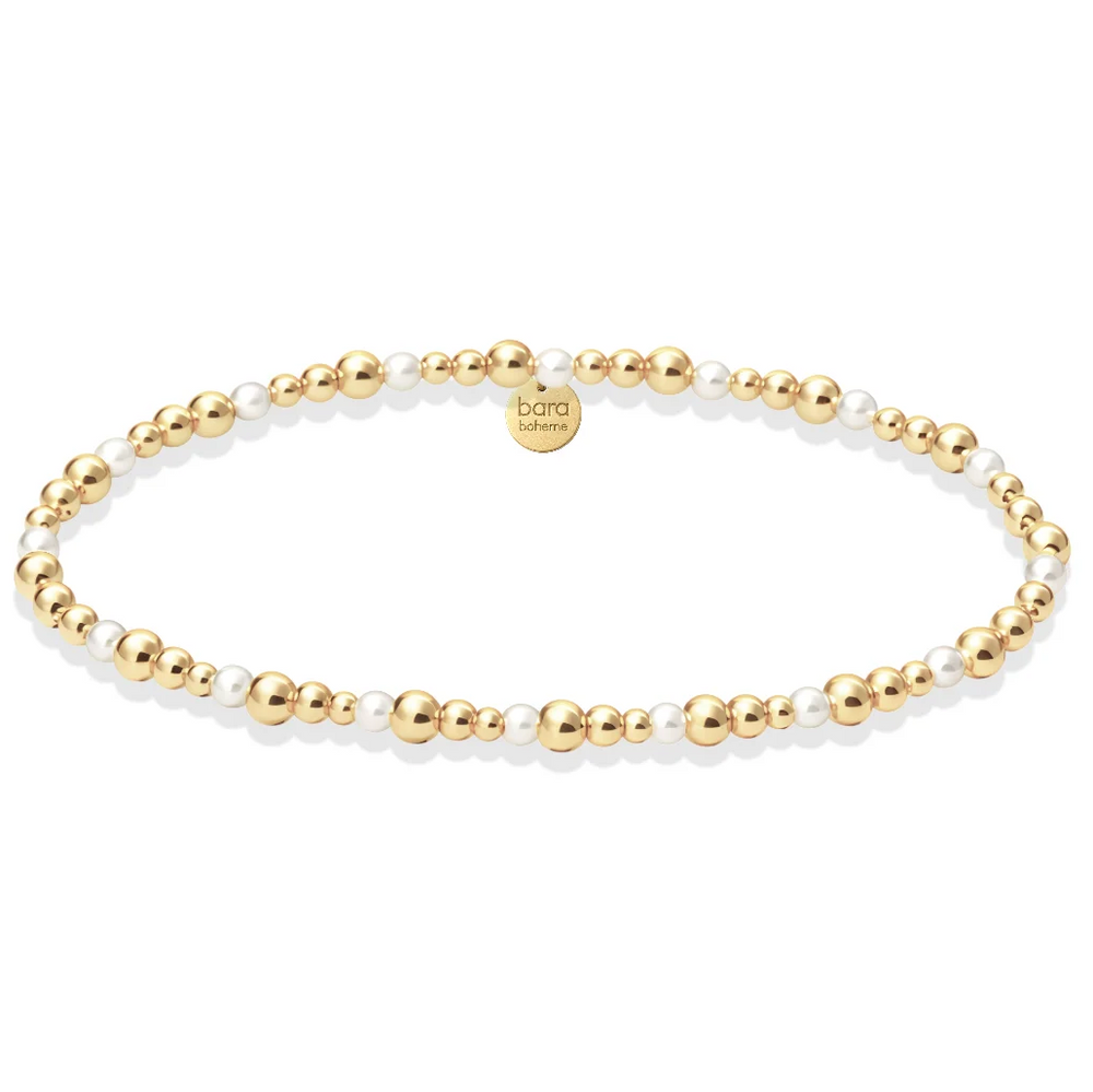 bara boheme jolie gold filled beaded bracelet - 13 Hub Lane   |  