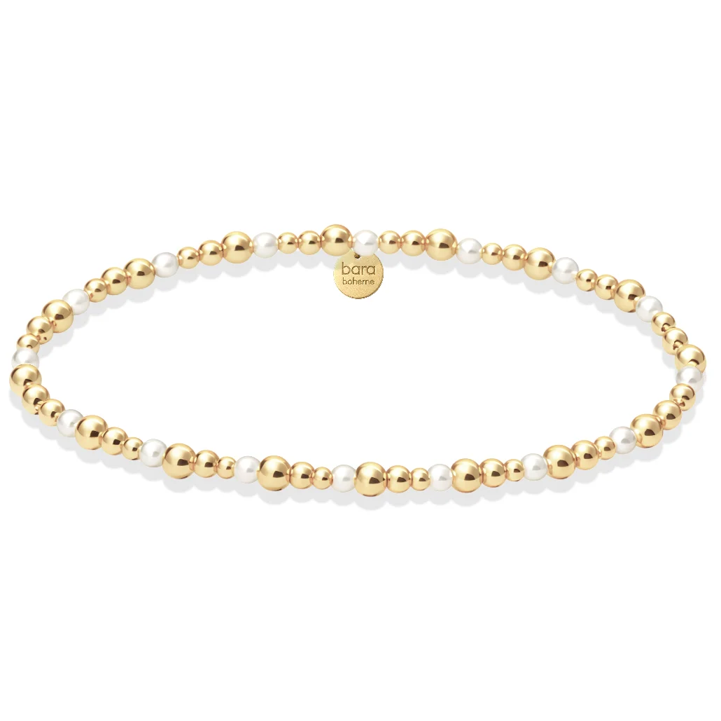bara boheme jolie gold filled beaded bracelet - 13 Hub Lane   |  