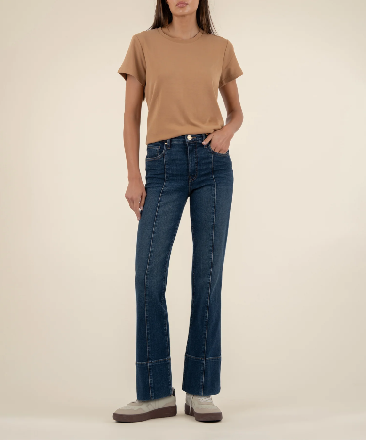 Kut From The Kloth Kelsey High Rise Ankle Wide, Envision - 13 Hub Lane   |  Slim Flare Jeans