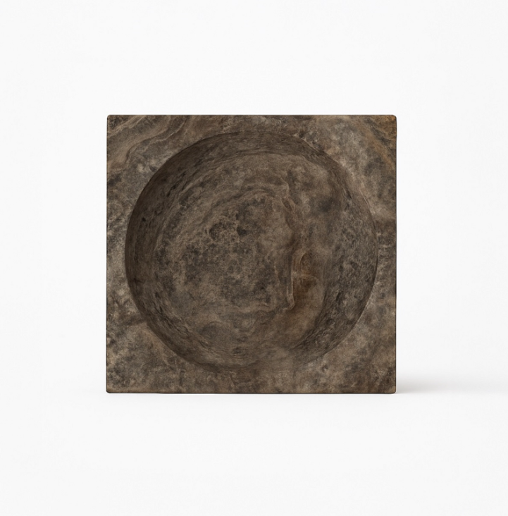 Square Travertine Bowl - 13 Hub Lane   |  