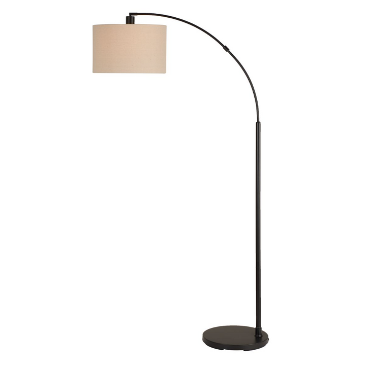 Curved Arc Floor Lamp, Black
