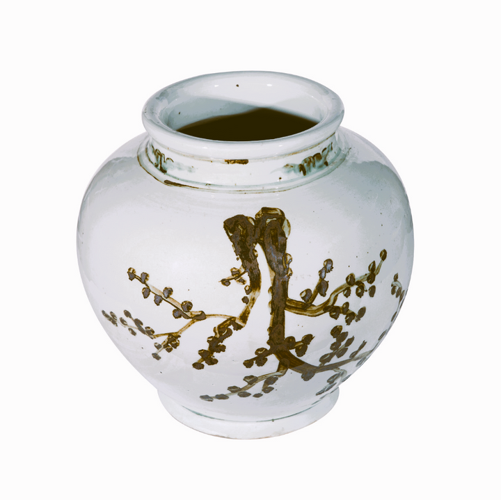 Rusty Brown Jar Weeping Plum - 13 Hub Lane   |  Ceramic Jars