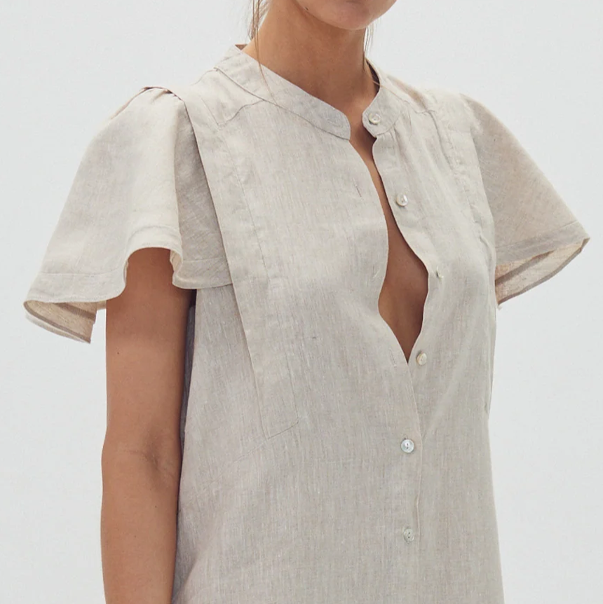 Willow Linen Dress, Natural - 13 Hub Lane   |  