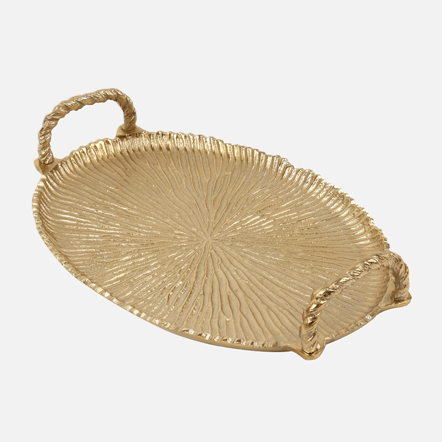 Sunburst Oval Tray, Gold - 13 Hub Lane   |  