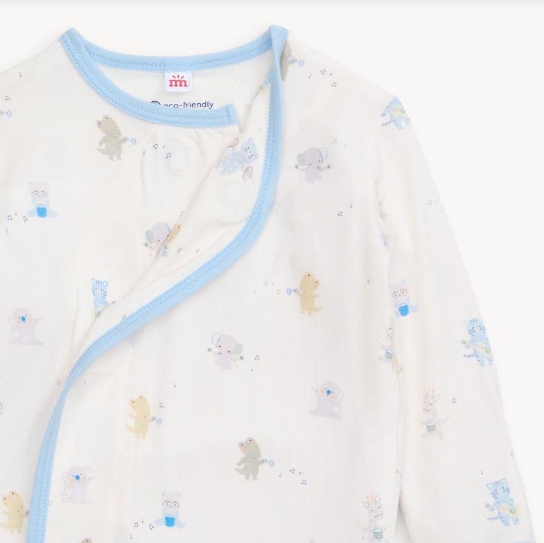 blue baby beats modal gown + hat - 13 Hub Lane   |  Sleeper Sets