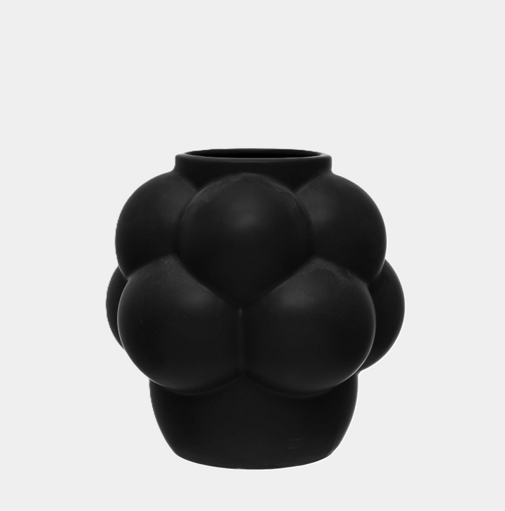 Black Bubble Vase - 13 Hub Lane   |  Stoneware Vases