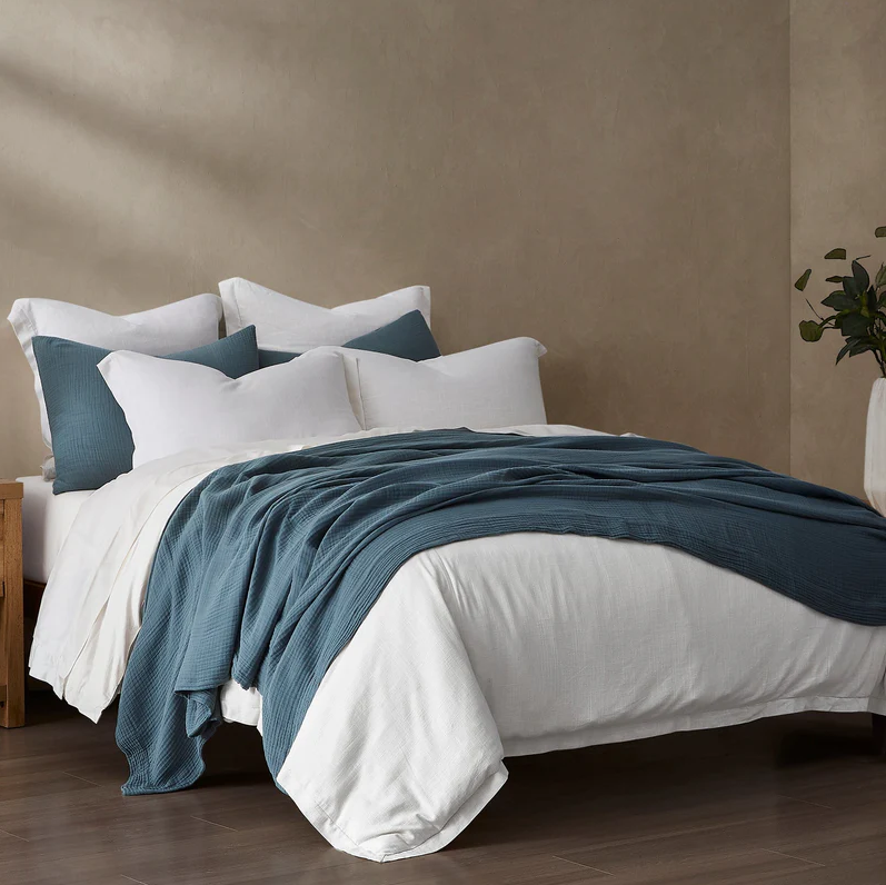 Stripe Cotton Voile 3PC Coverlet Set - Thumbnail 2