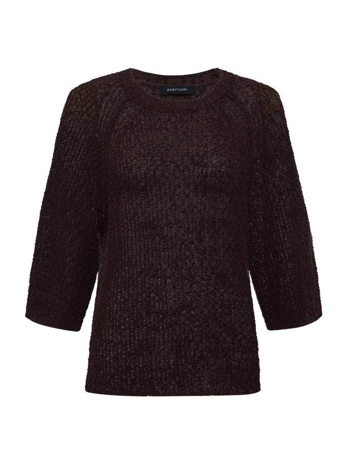 Raglan Sweater Tee, Rich Soil
