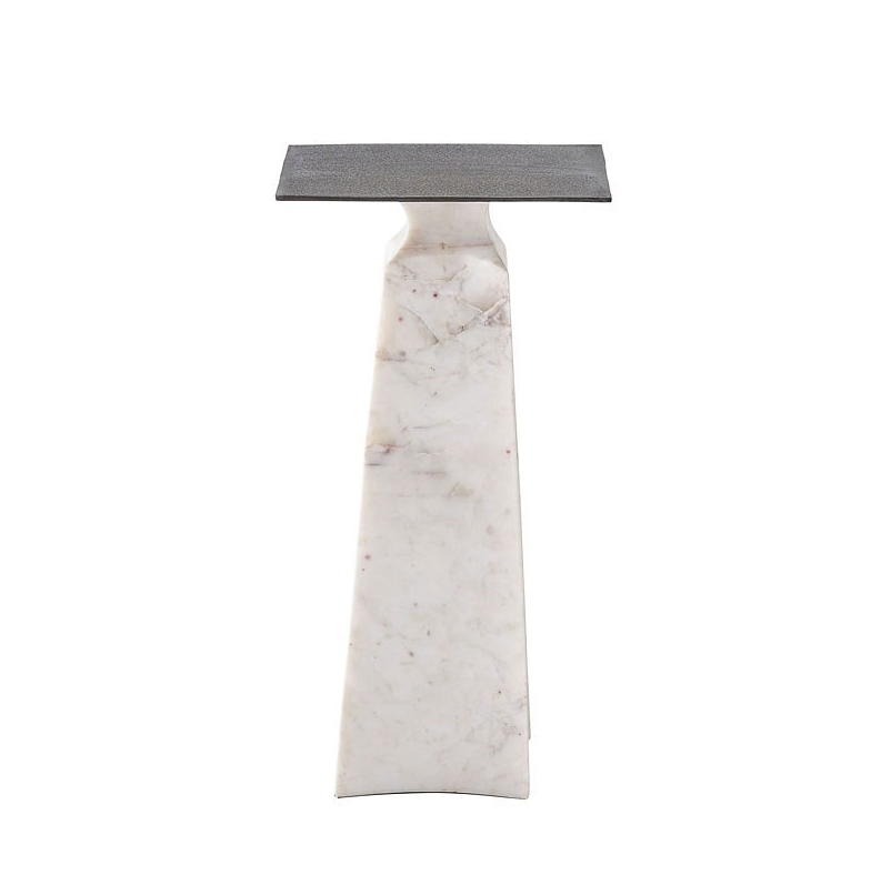 Figuration Side Table w/ Marble Base - 13 Hub Lane   |  Martini Tables