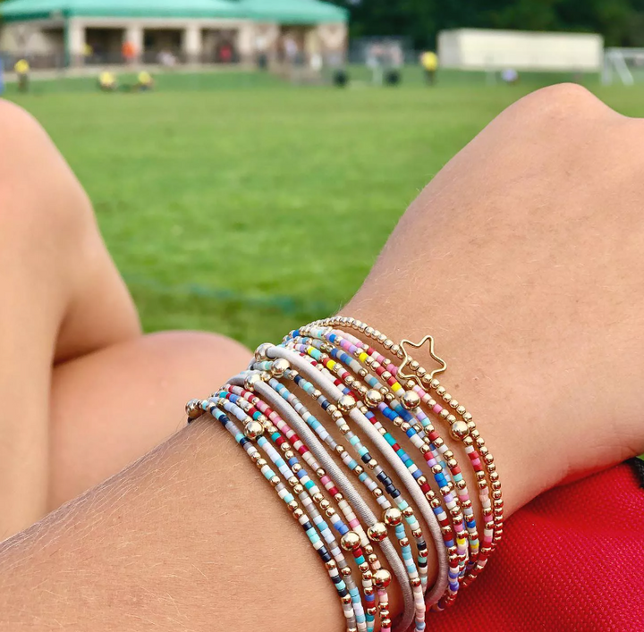 enewton hope sincerity pattern 2mm bead bracelet - firecracker - 13 Hub Lane   |  Beaded Bracelets