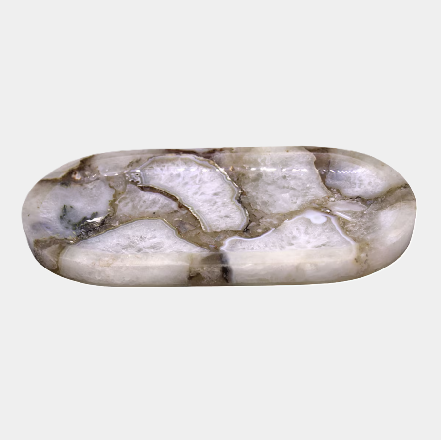 Oval Agate Tray - 13 Hub Lane   |  Marble Trays