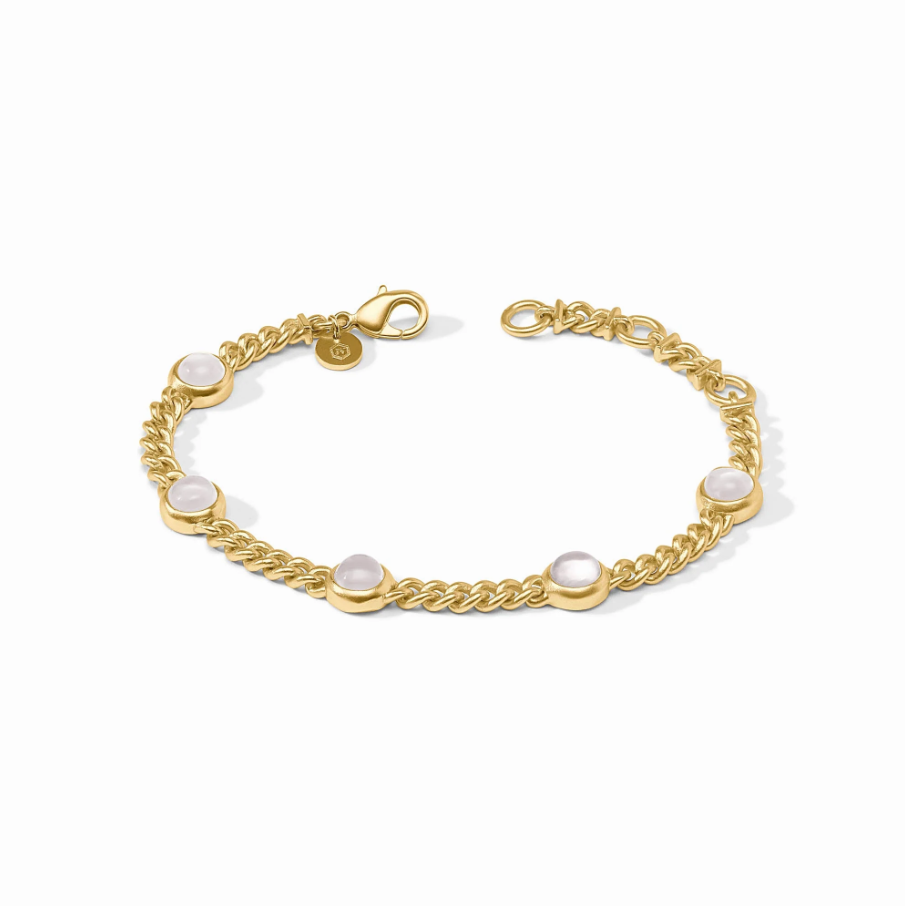 Julie Vos Dolce Delicate Bracelet, Iridescent Clear Crystal - 13 Hub Lane   |  Station Bracelets