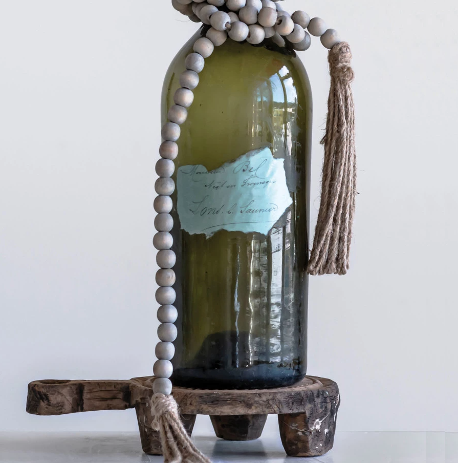 13 Hub Lane Jute & Wood Bead Garland - Thumbnail 4