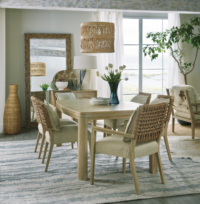 Surfrider Woven Back Dining Chair - 13 Hub Lane   |  Dining Chairs