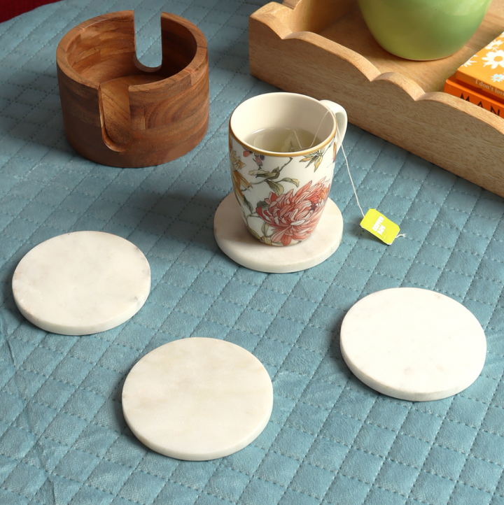 Marble Coasters w/ Caddy - 13 Hub Lane   |  