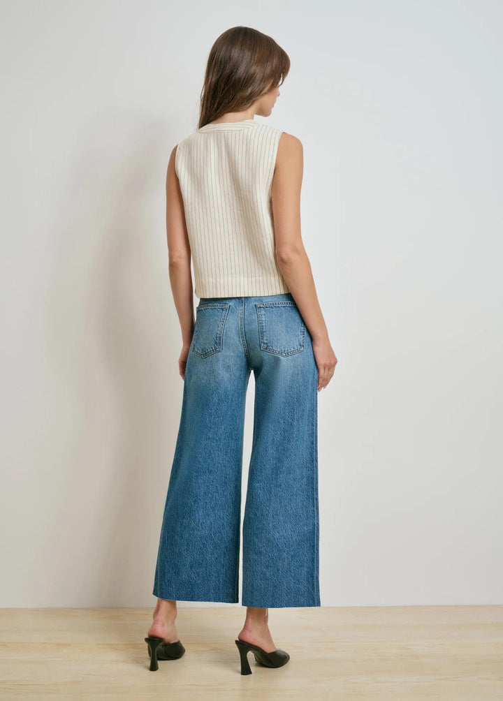 Favorite Daughter The Marsha Super High Rise Wide Leg Crop, Cortez