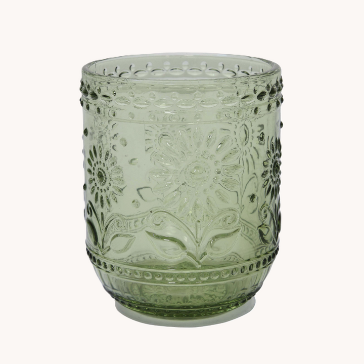 12oz. Embossed Drinking Glass