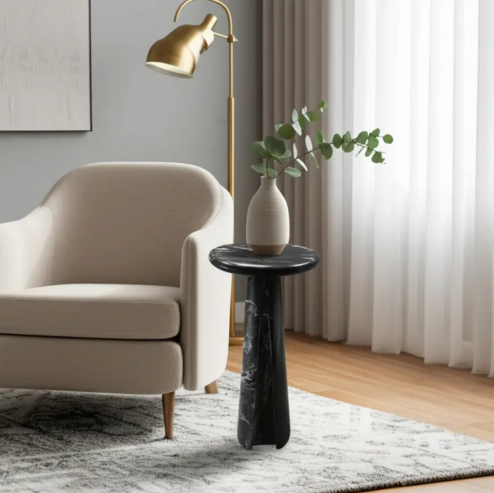 Debir Marble Accent Table - 13 Hub Lane   |  