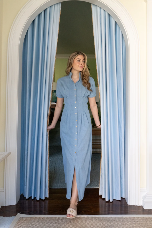 Georgia Dress - Classic Denim - 13 Hub Lane   |  