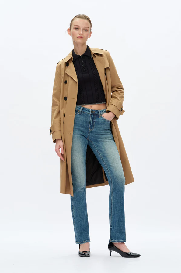 Mid Rise Bootcut Jeans, Retro Medium Blue