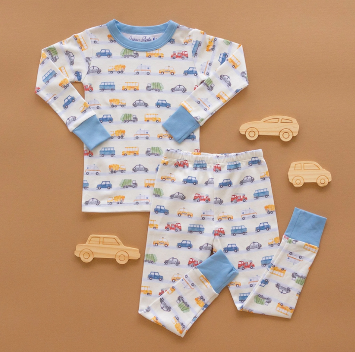 On the Go! Long Pajamas - Sky
