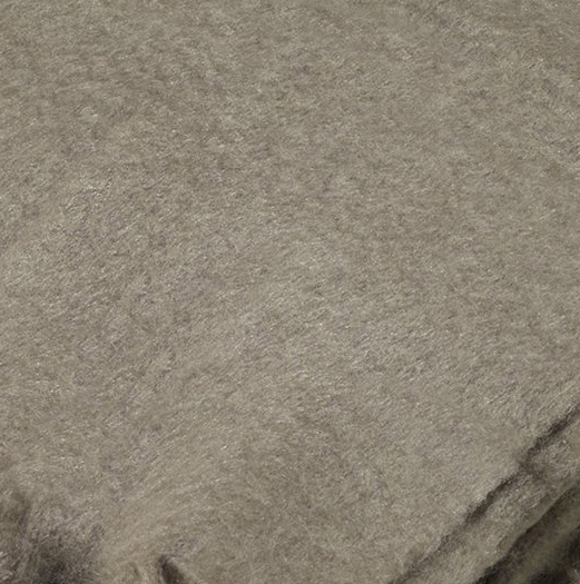 Bella Pom Pom Mohair Throw, Taupe - 13 Hub Lane   |  Mohair Throws