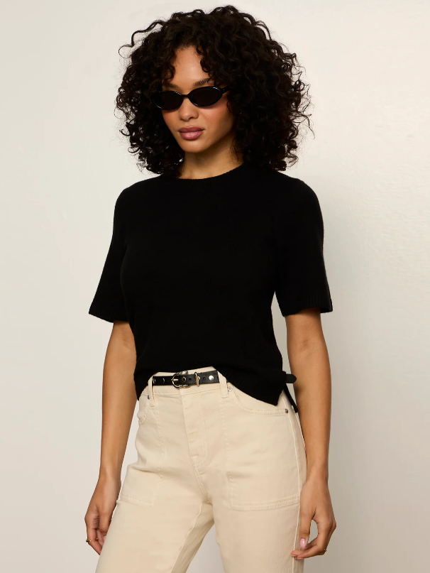 Perfect Sweater Tee, Black