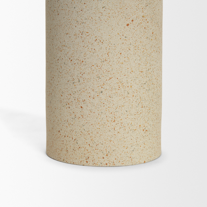 Qamra Textured Pillar Candleholder - 13 Hub Lane   |  Metal Candle Holders