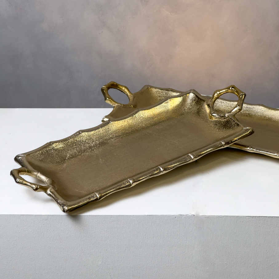Bamboo Trim Tray, Gold - 13 Hub Lane   |  