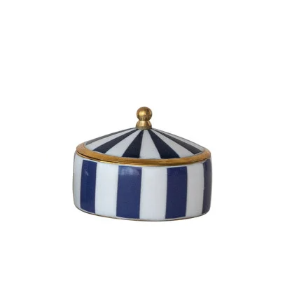 Round Striped Box