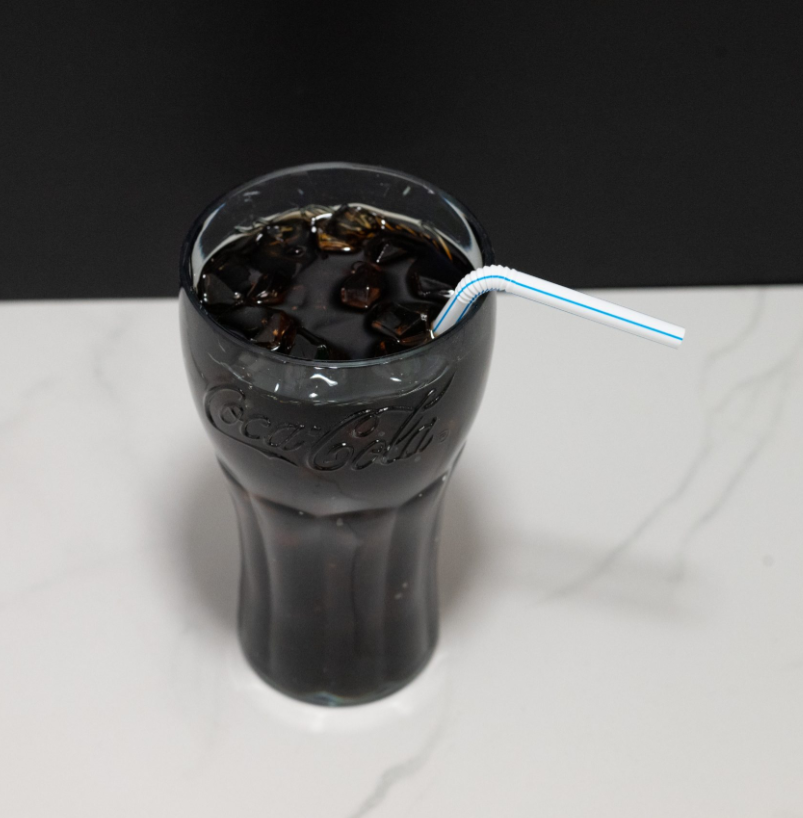 Glass Coke w/ Straw