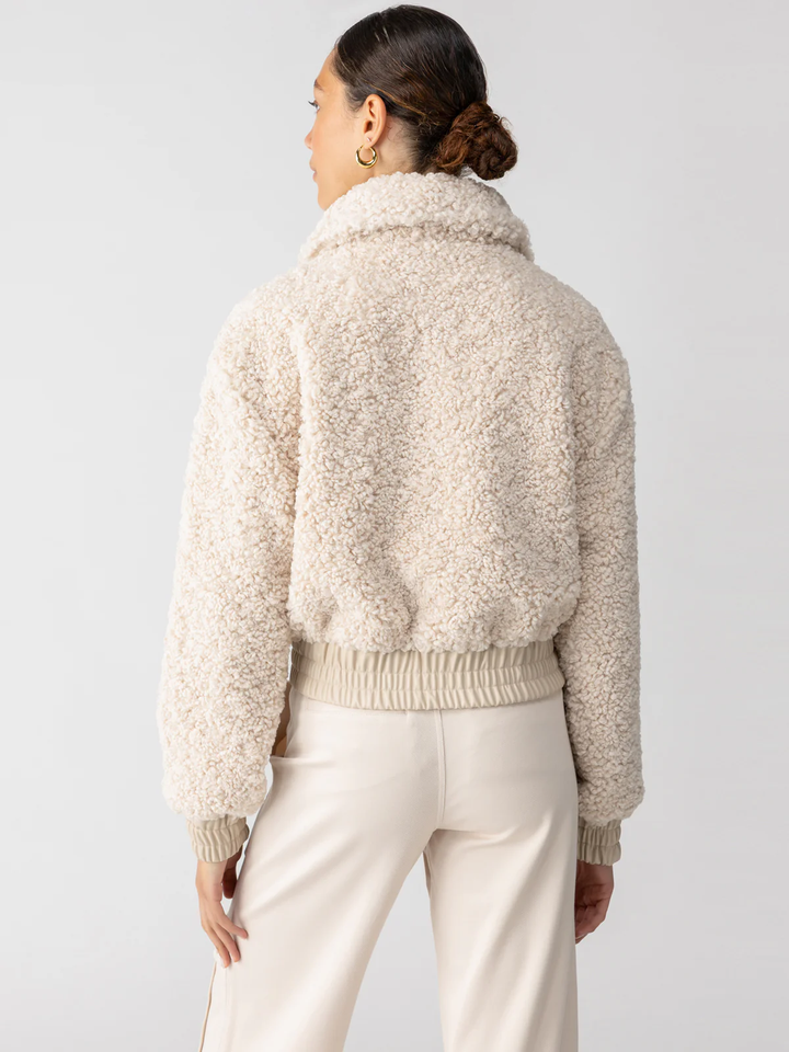 Libby Sherpa Jacket, Toasted Almond