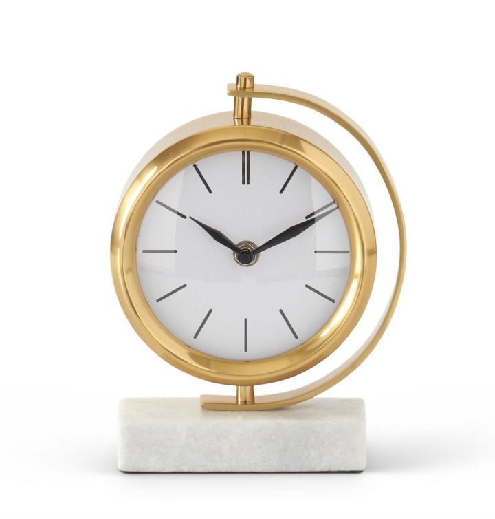 Table Clock w/ Marble Base